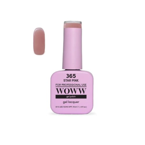 Ημιμόνιμο Βερνίκι New Woww Cosmetics 10ml Star Pink - 365